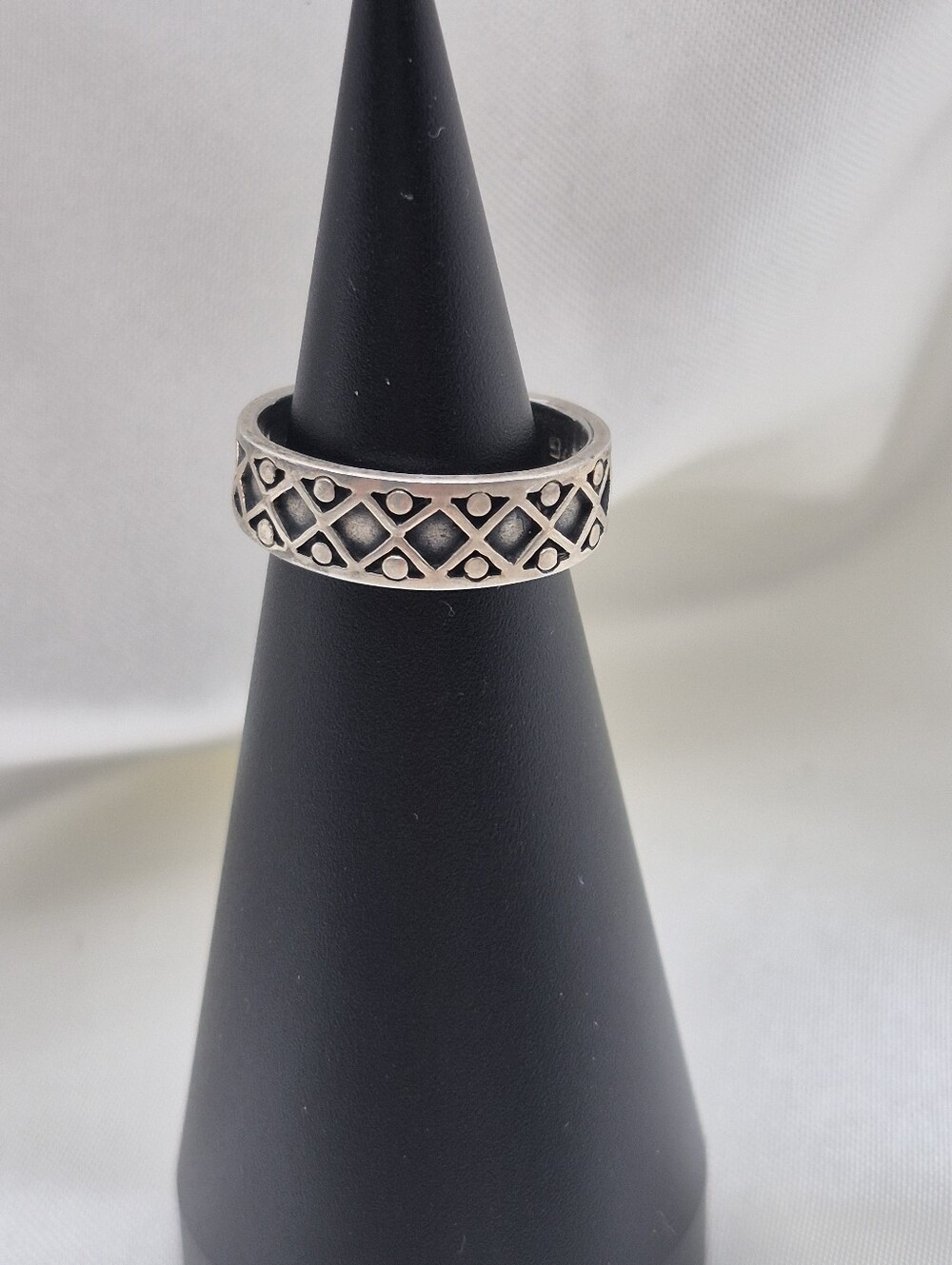 Sterling Silver Lattice Unique Band Ring Adjustable Ring Stack Toe Ring